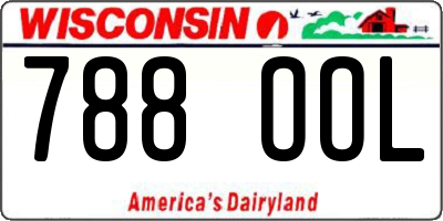 WI license plate 788OOL
