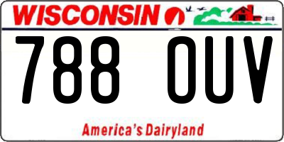 WI license plate 788OUV