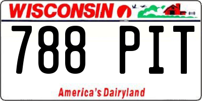 WI license plate 788PIT