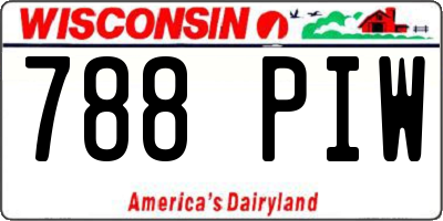WI license plate 788PIW