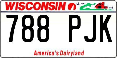 WI license plate 788PJK