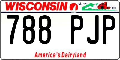 WI license plate 788PJP