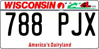 WI license plate 788PJX