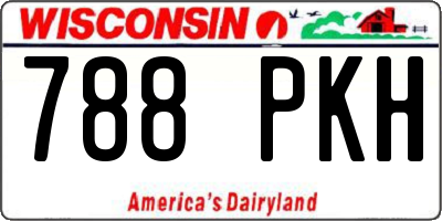 WI license plate 788PKH