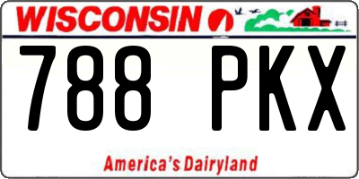 WI license plate 788PKX