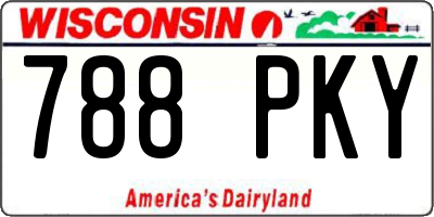 WI license plate 788PKY