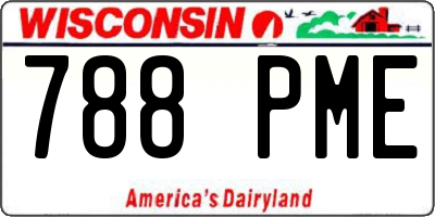 WI license plate 788PME