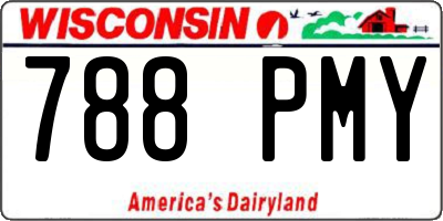 WI license plate 788PMY