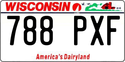 WI license plate 788PXF