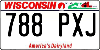 WI license plate 788PXJ