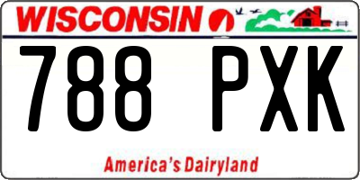 WI license plate 788PXK