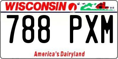 WI license plate 788PXM