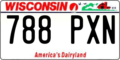 WI license plate 788PXN