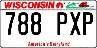 WI license plate 788PXP
