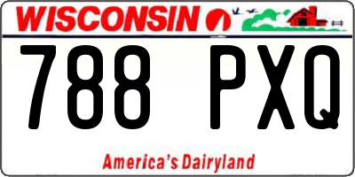 WI license plate 788PXQ