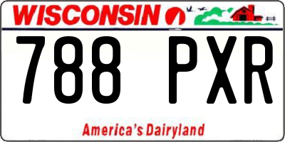 WI license plate 788PXR
