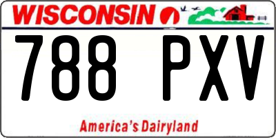 WI license plate 788PXV