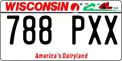 WI license plate 788PXX