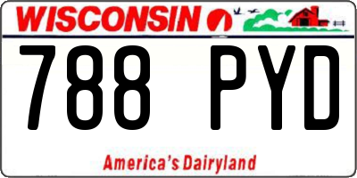 WI license plate 788PYD
