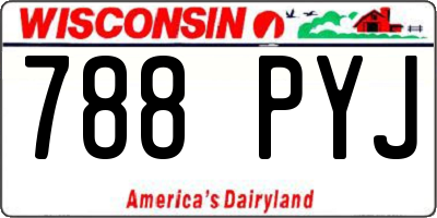 WI license plate 788PYJ