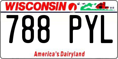 WI license plate 788PYL