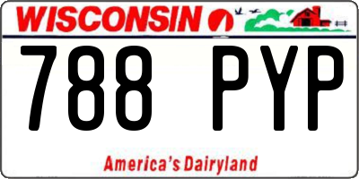 WI license plate 788PYP
