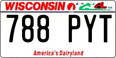 WI license plate 788PYT