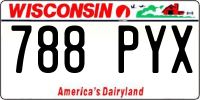 WI license plate 788PYX