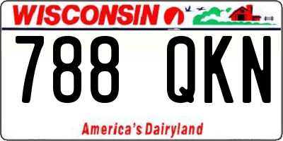 WI license plate 788QKN