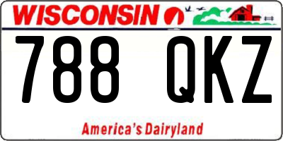 WI license plate 788QKZ