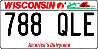 WI license plate 788QLE