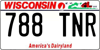 WI license plate 788TNR