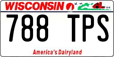 WI license plate 788TPS