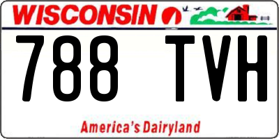WI license plate 788TVH