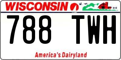 WI license plate 788TWH