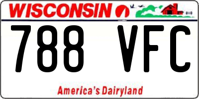 WI license plate 788VFC