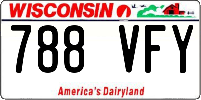 WI license plate 788VFY