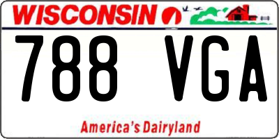 WI license plate 788VGA