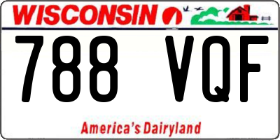 WI license plate 788VQF