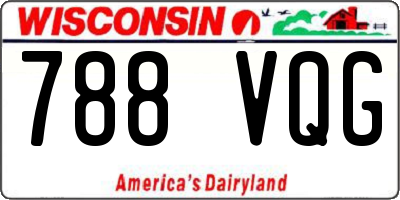 WI license plate 788VQG