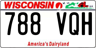 WI license plate 788VQH