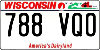WI license plate 788VQO