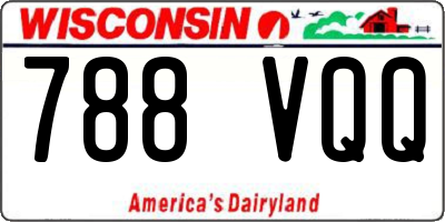WI license plate 788VQQ