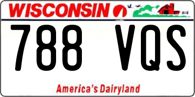 WI license plate 788VQS