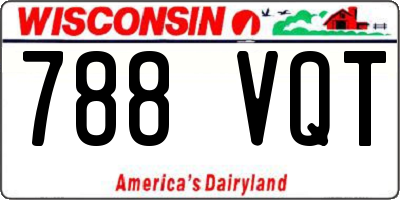WI license plate 788VQT
