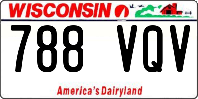 WI license plate 788VQV