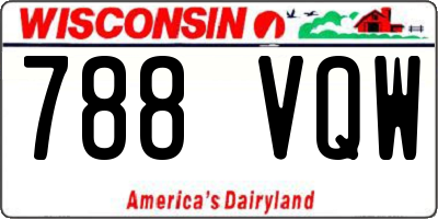 WI license plate 788VQW