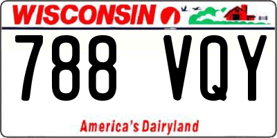 WI license plate 788VQY