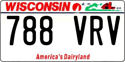 WI license plate 788VRV
