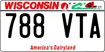 WI license plate 788VTA